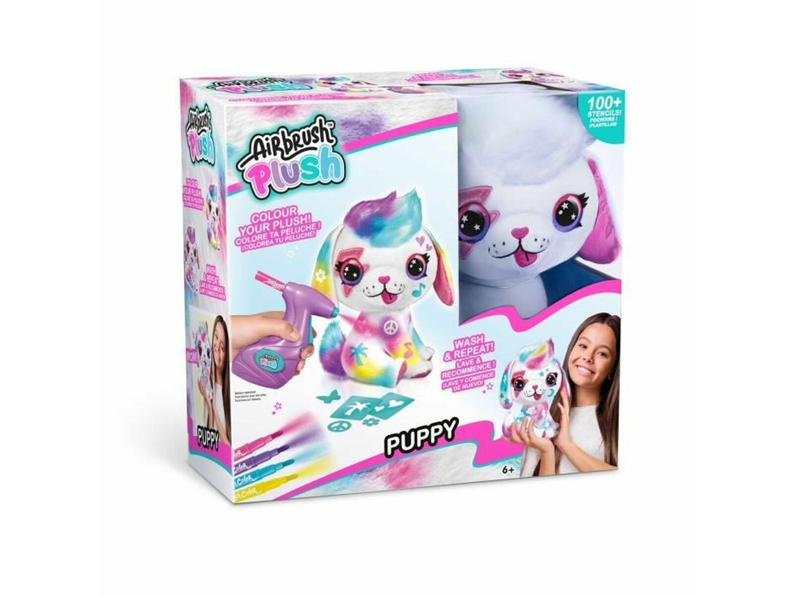 Juego Creativo CANAL TOYS Airbrush Plush Puppy Customizado (Edad Mínima Recomendada: 6 años)