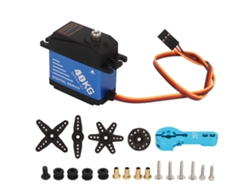 Servo Digital Impermeable De 40kg Alto Torque Con Brazo 25t Para Coches Barcos Robots Rc 1/10 1/8