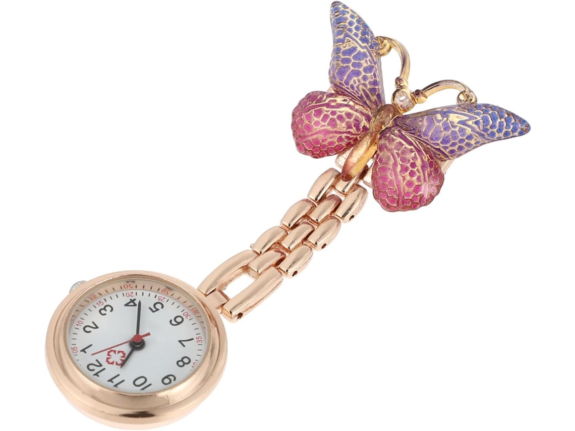 Reloj Bolsillo Colorido Enfermeras Broche Aleación Sólida Práctico Control Médico Profesional Hospital Uso