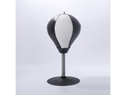 Saco de boxeo inflable de mesa con ventosa, pelota antiestrés CUICH (blanco y negro)