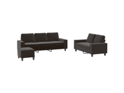 Maison Exclusive - Juego De Sofás 3 Piezas Tela Negro