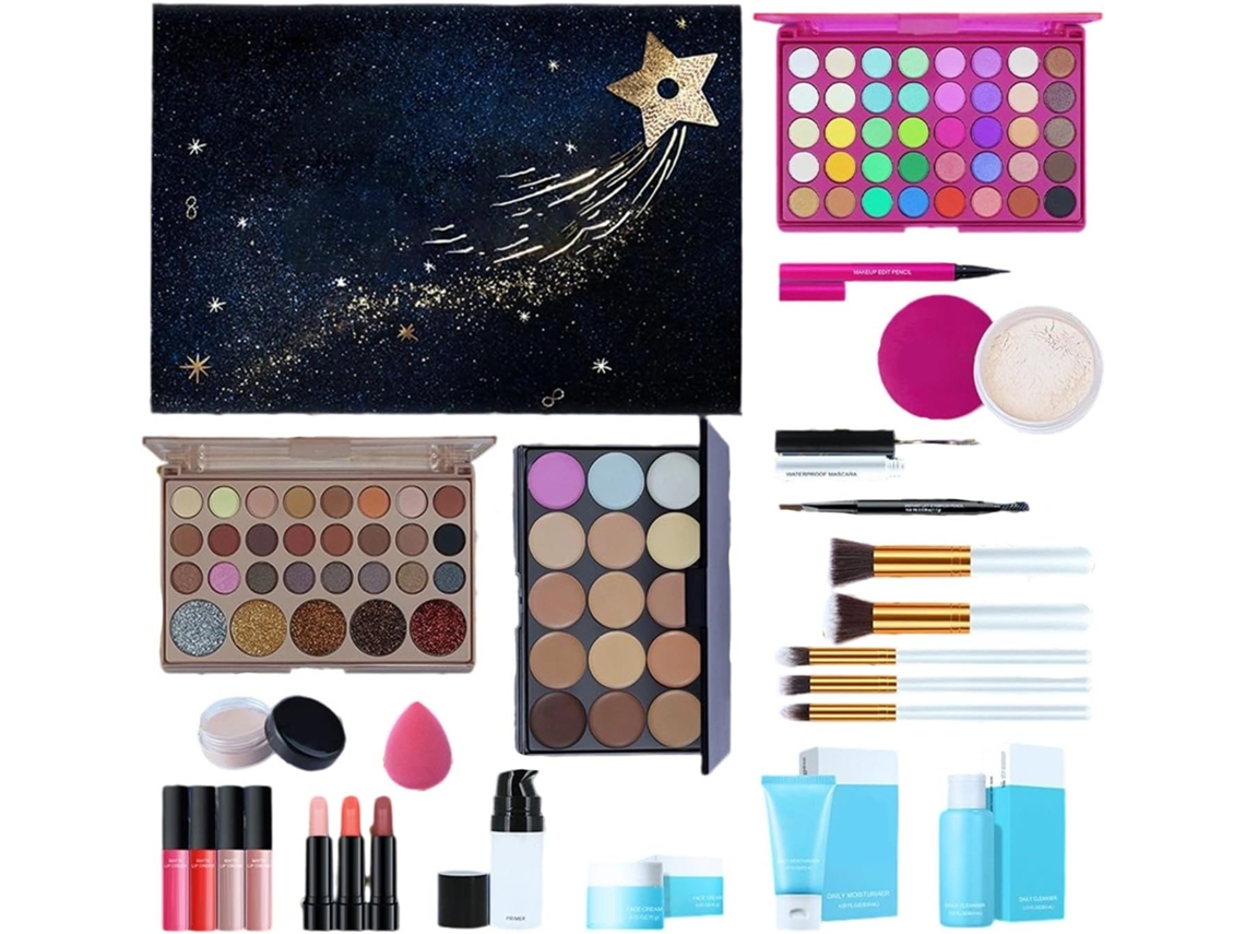 Coffret De Maquillage Para Débutantes, Set Cosmétique Léger Le Rostro Con Palette Fards À Paupières