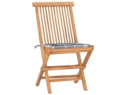 Maison Exclusive - Set Comedor De Jardín Plegable 3 Piezas Madera De Teca Cojines