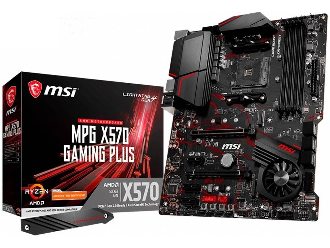Placa Base MSI MPG X570 Gaming Plus (Socket Zócalo AM4 - AMD X570 - ATX)