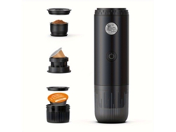 Cafetera expreso eléctrica portátil Eifson, 3 en 1 para café molido, cápsulas NS y DG (negra)