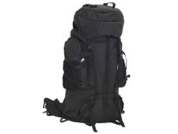 Mochila Senderismo VIDAXL Negro Tela (80L)