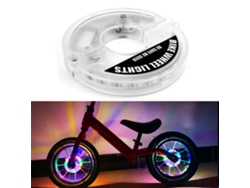 Luces para ruedas de bicicleta sensibles a la luz, recargables por USB