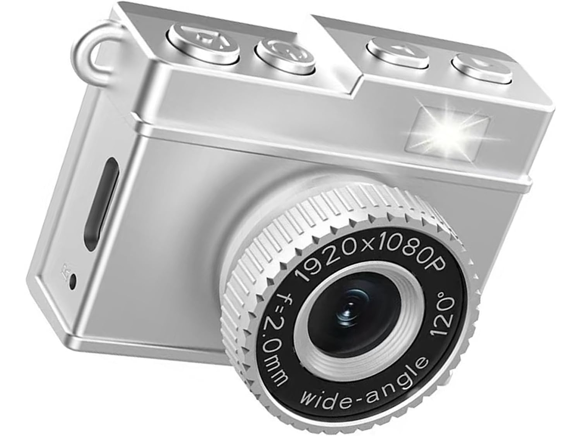 Minicámara retro con lente gran angular de 120° y 1080p, ideal para principiantes en vlogging y fotografía. SFUSHOS