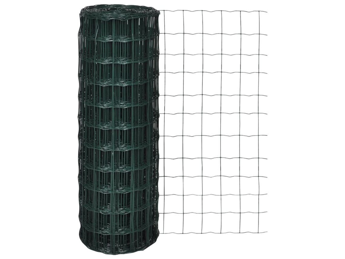 Valla de acero verde de 10 x 1,5 m, DKD HOME DECOR