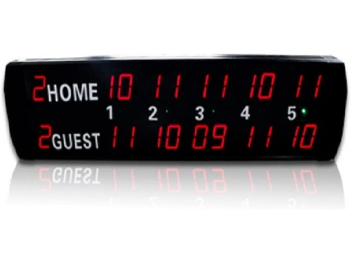 Panel De Control Digital Led Para Interiores Para Mesa De Tenis Multideporte Con Control Remoto Y Temporizador.