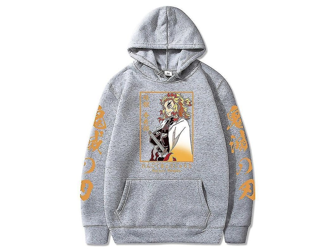 2026-sudadera Con Capucha Demon Slayer Kyojuro Rengoku - Ropa Y2k Casual Oversized Para Invierno - Streetwear Holgado