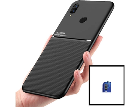 Kit Carcasa y Protector Huawei P Smart Z PHONECARE Magnetic Lux y Protector Cámara Trasera Negro