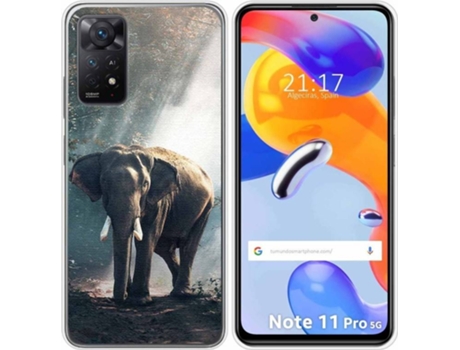 Carcasa Xiaomi Redmi Note 11 Pro TUMUNDOSMARTPHONE Dibujos Elefante Multicolor