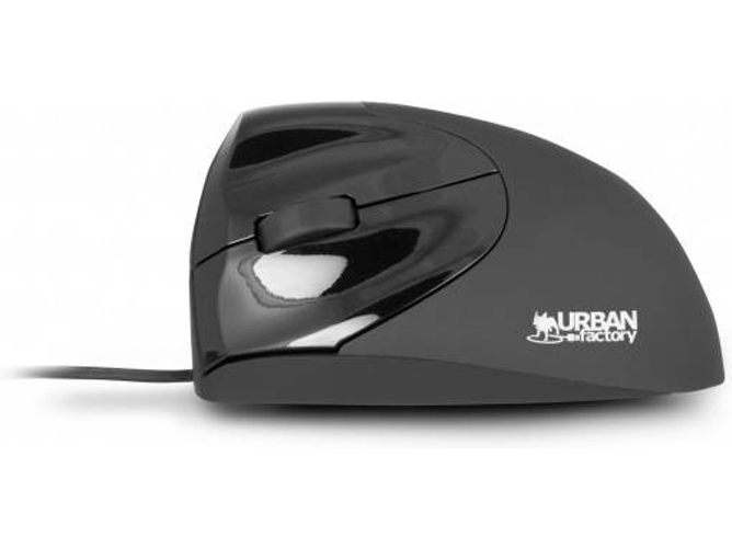 Ratón Ergonómico URBAN FACTORY Ergo (Óptico - 2400 dpi - Negro)