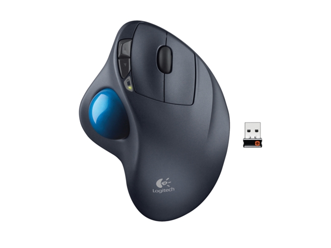 Ratón LOGITECH M570 (Inalámbrico - Láser - dpi - Negro)