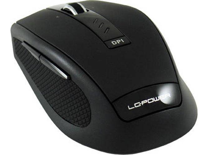Ratón LC-POWER M800BW (Inalámbrico - Óptico - 2000 dpi - Negro)