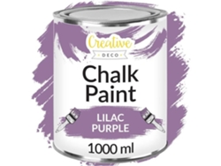 Creative Deco Pintura Tiza Lila 1L Mate y Lavable Ideal Renovación de Muebles de Madera Pintura para Paredes Interiores CREATIVE DECO