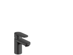 HANSGROHE Vernis Blend mezclador monomando de lavabo, con desagüe automático, proyección de 89 mm, 71584, Color: Negro Mate