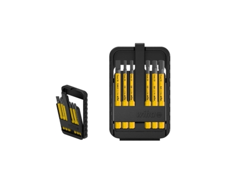 WIHA Juego de bits Power slimBit electric ranurados, hexagonales, de 7 uds., incl. caja de slimBits (44107)