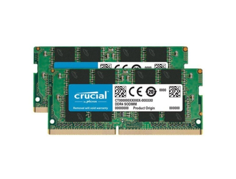 Memoria RAM DDR4 MICRON (2 x 32 GB - 3200 MHz - Verde)