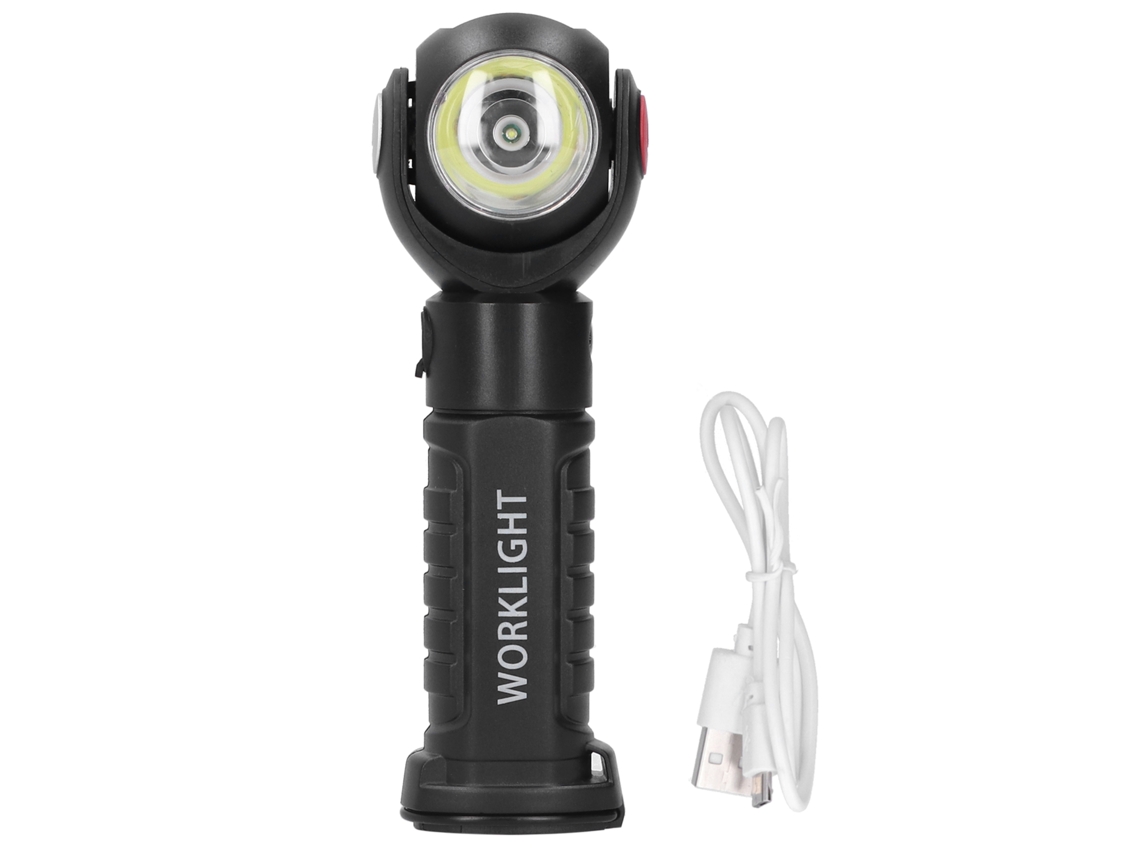 Lámpara De Trabajo Led Recargable Con Imán Y Rotación De 360°, Linterna De Emergencia Industrial.