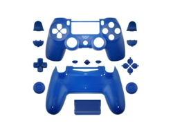 Juego Completo De Funda Protectora Y Botones Para Mando Ps4 Playstation Slim Pro (jdm-040) Czhhmart Azul