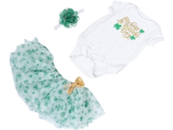 De Saia E Blazer De Tricô Para Bebê, Macacão Para Festival, Fantasia Para O Dia De São Patrício.