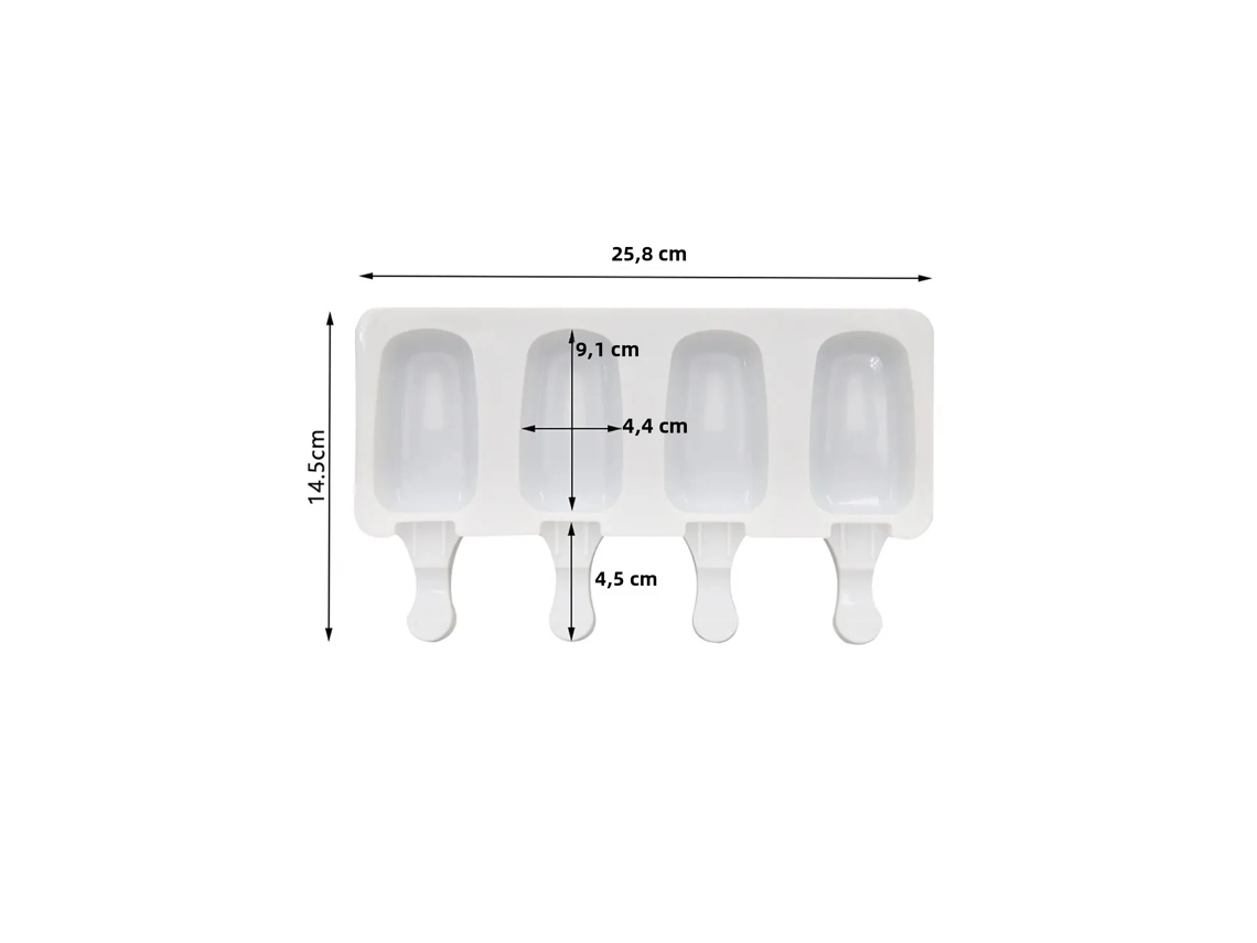 Molde pequeño de silicona para helado (hazlo tú mismo)