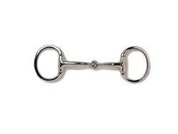 Snaffle Fino de Ovo Prateado 13.5 Cmsefton