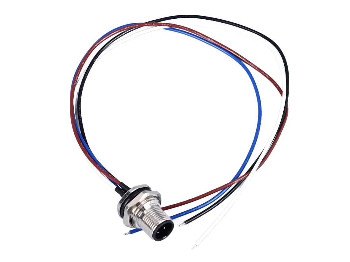 2026-conector Hembra Recto M12 4 Pines Con Relleno Adhesivo Rosca M16 Pg9 Terminal Eléctrica De Energía