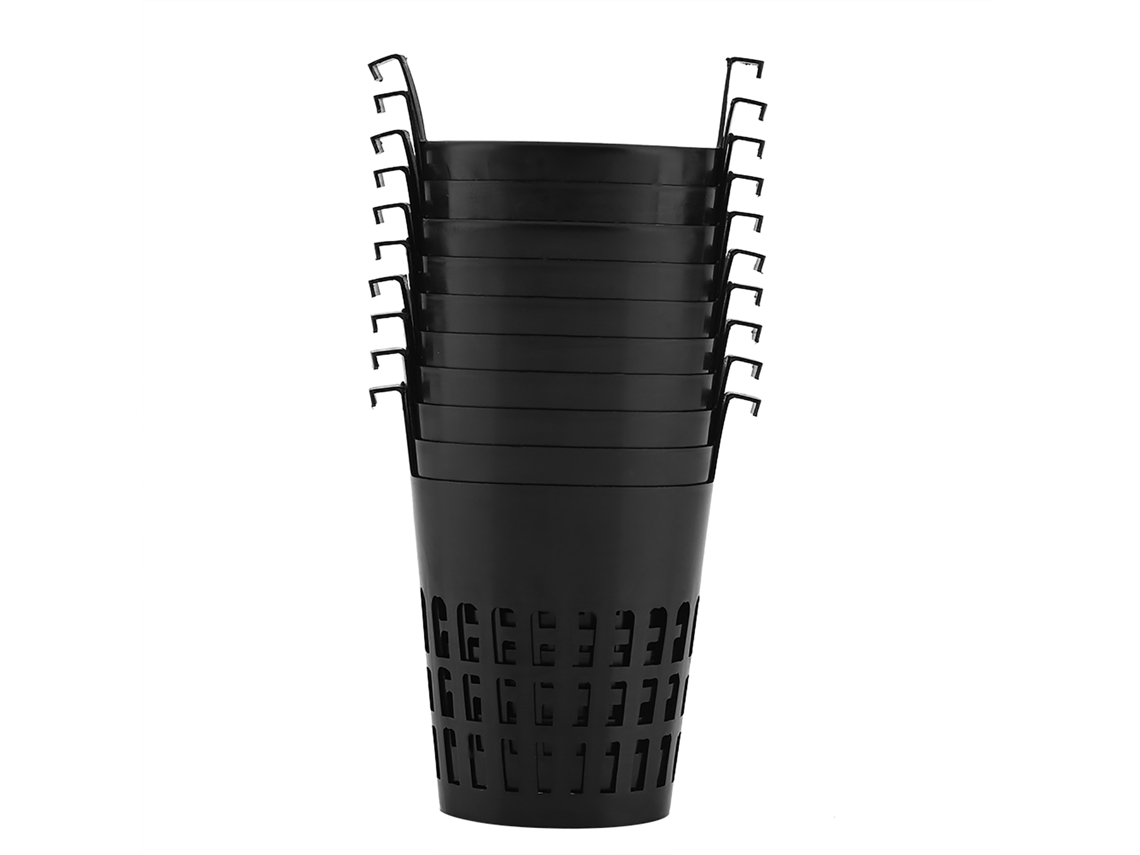10 Cestas De Malla De Plástico De Alta Calidad, Duraderas Y Ventiladas Para Cultivos Hidropónicos Y Aeropónicos.