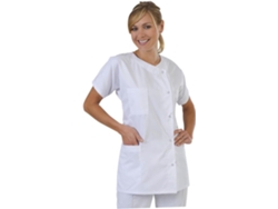 Blusa Médica Blanca Unisex De Manga Corta Para Trabajo De Enfermería Y Cosplay - Cómoda Y