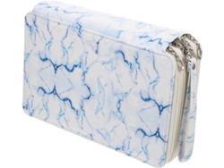Estuche Portátil Para Lápices Nuobesty De 1 Pieza, De Pu, Con Cremalleras, Gran Capacidad Y Diseño Organizador.