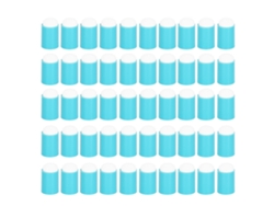 50 esponjas suaves y flexibles para dedos, ideales para teñir, estampar y pintar en salones de uñas y hogares. Color azul.