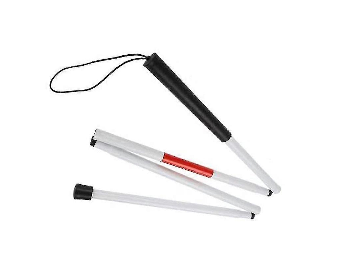 Bastón plegable para personas ciegas, 124 cm, 4 secciones