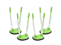 Soporte para bolsas de plástico Linjou, soporte ajustable para bolsas para congelador y almacenamiento, 4 piezas