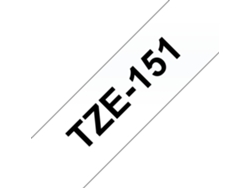 Cinta laminada Compatible Brother Tze151 Texto Negro / Fondo Claro 24Mm X 8M