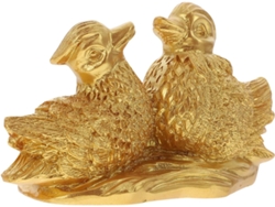 Decoración Hogar Patos Mandarines Como Escultura