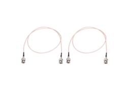 2 Cables Sdi Hd Bnc Macho A Macho De 80 Cm Y 75 Ohmios Con Revestimiento De Ptfe Y Latón Para Cámaras Y Equipos De Vídeo 4k Y 8k.