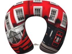 Almohada Viaje Espuma Viscoelástica Poliéster Confort. Soporte Relajación, Fácil