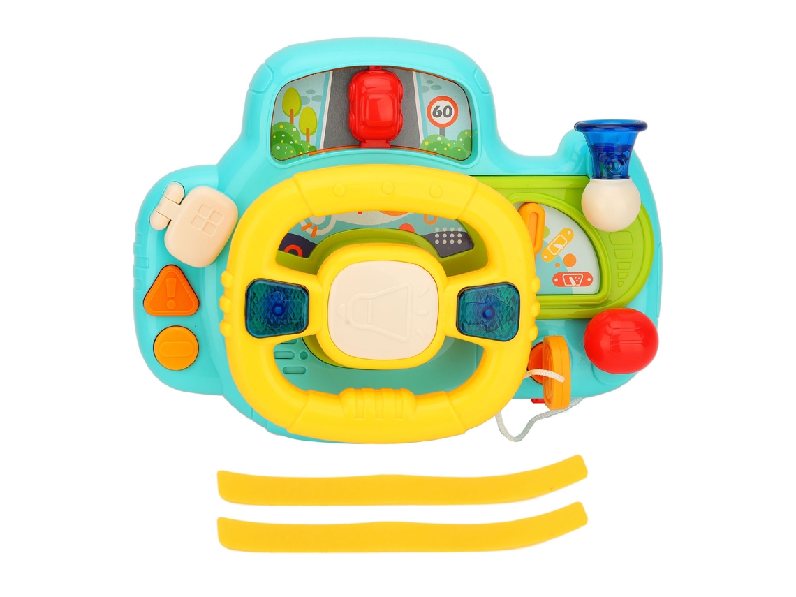 Volante De Simulación Para Niños Con Intermitentes, Claxon Y Música Interactiva.