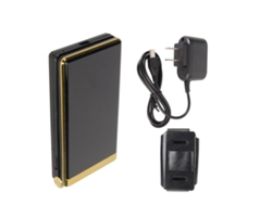 Telefone Clamshell Desbloqueado Para Idosos 2g Gsm Com Botões Grandes Alto Volume Tela Dupla Dual Sim 5900mah Ouro