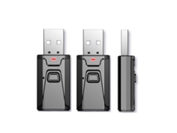 Adaptador transmisor y receptor de audio USB Bluetooth 5.0 de 2 piezas para TV, PC, altavoz de coche, entrada auxiliar Rosewell