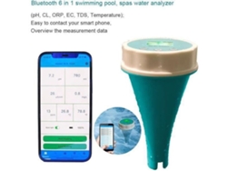 Analizador de agua de piscina conectado flotante 6 en 1 Ph cloro Ec Tds Orp probador de temperatura AUTREMENT
