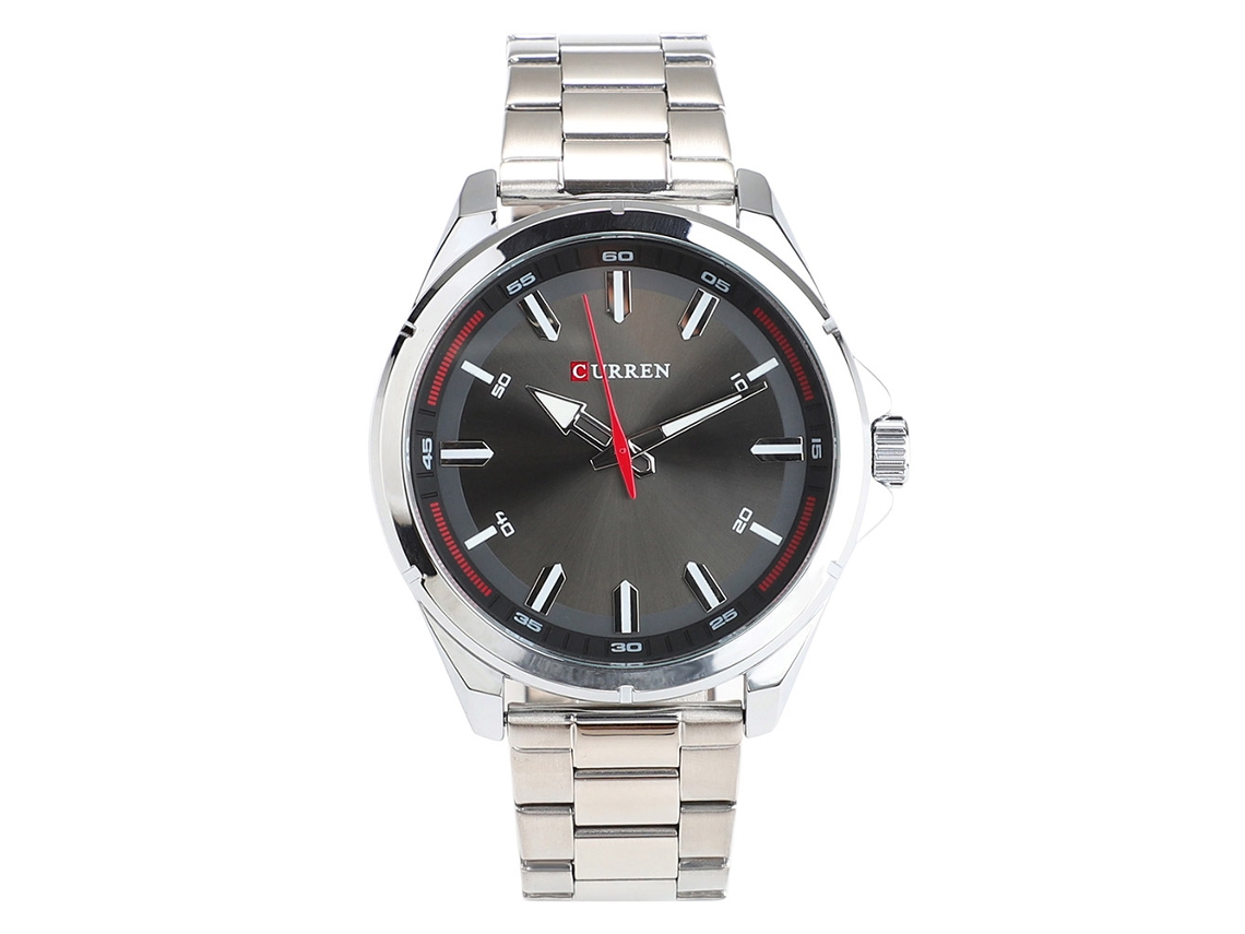 Reloj De Pulsera Curren 8320 Para Hombre, De Aleación, Con Movimiento De Cuarzo (caja Blanca Y Esfera Negra).