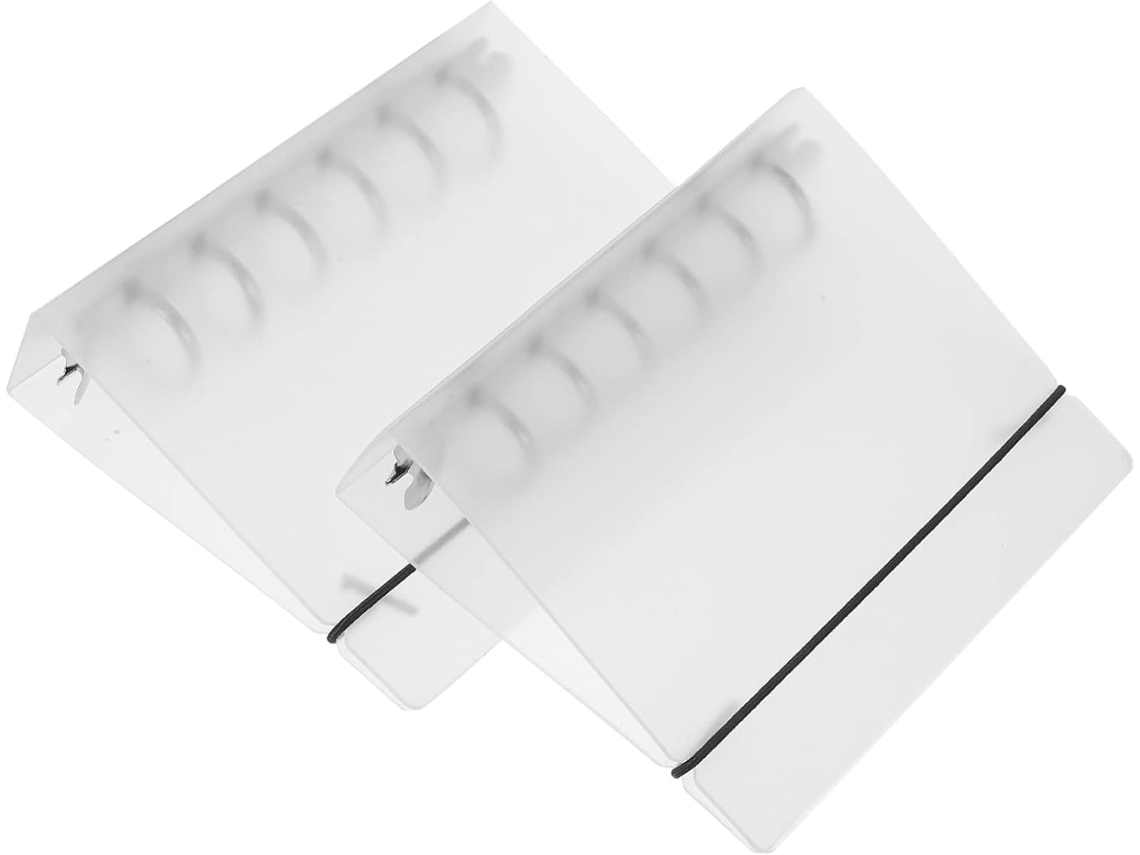 Carpeta transparente A5 con 6 anillas, PP, ideal para oficina, paquete de 2 unidades, Gokoco
