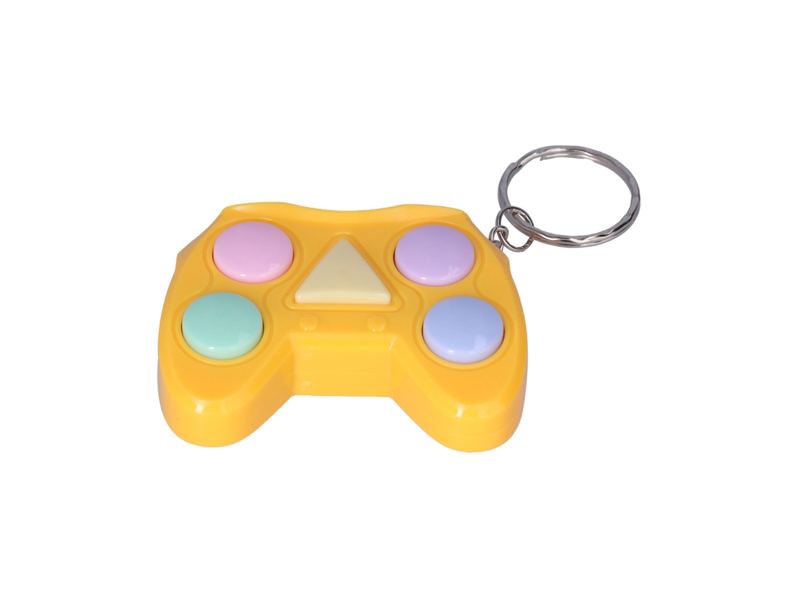 Ats-llavero Consola De Juegos Portátil Mini Para Aliviar El Estrés, Ideal Para Niños, Niñas Y Adultos, Color Amarillo