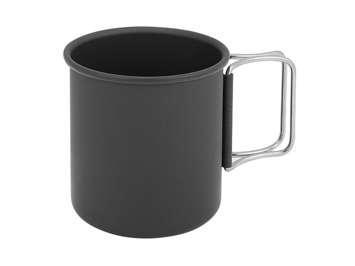 Taza De Camping De Aleación De Aluminio Con Asa Plegable, Portátil Y Multifuncional Para Acampar, Picnics, Senderismo Y Viajes.