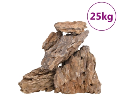 Piedras de dragón mezcla de colores VIDAXL (25 kg 10-30 cm)