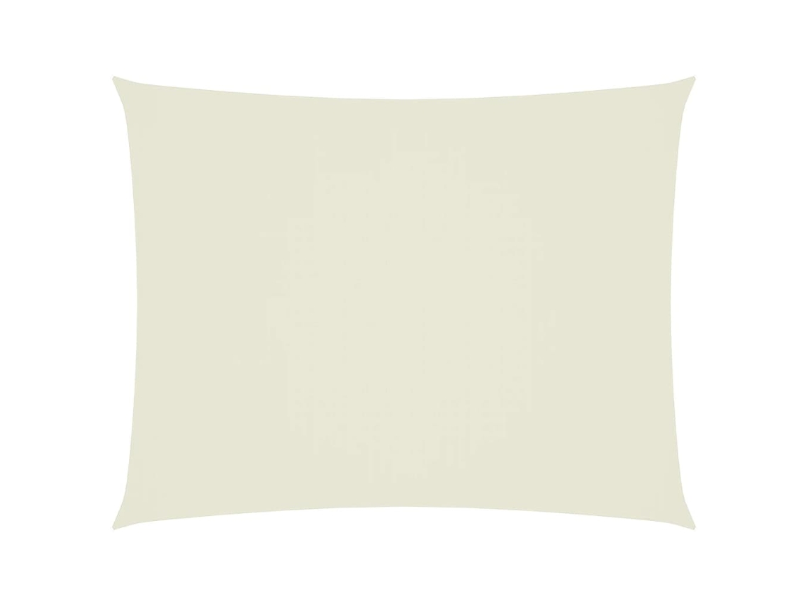 Sombrilla rectangular de tela Oxford 5x6 M Crema EXCLUSIVA DE LA CASA
